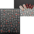 12 Sheets Star Nail Stickers, 3D Self-Adhesive Gold Silver Moon Heart Design for Nail Art Decoration Accessories