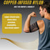 kyopyno Bicep Compression Sleeve,Bicep Brace,Copper Arm Support for Weightlifting, Pain Relief,Upper Arm Brace for Men