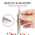 Tweezers Set 4-Piece Professional Stainless Steel - Gift with Travel Case by Aumelo, Best Precision Eyebrow Tweezer