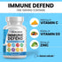 Clean Nutraceuticals Immune Defense Support Supplement 8 in 1 with Zinc, Quercetin, VIT C, Vitamin D3, Elderberry - 60