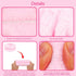 Wecoe Spa Headband and Wristband Set, Makeup Headband for Washing Face, Cute Pink Puffy Sponge Bubble Headband