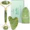 PLANTIFIQUE Jade Roller & Gua Sha Set, Real Jade Facial Tools for Skin Care Routine