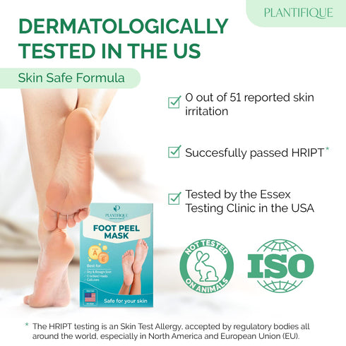 PLANTIFIQUE Jasmine Foot Peeling Mask 1 Pair | Dermatologically Tested for Baby Soft Feet, Repairs Heels & Removes Dry