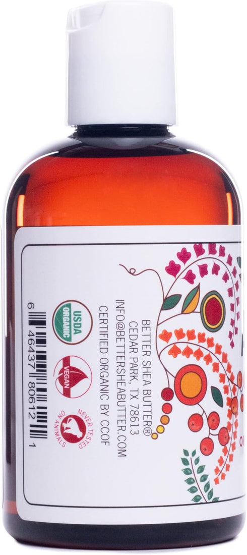 Organic Apricot Oil | 100% Pure, Cold Pressed | Massage Oil for Body and Face, 4 oz by Better Shea Butter
