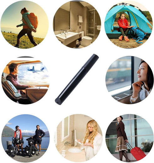 Toothbrush Travel Case, Plastic Holder with Air Hole Design, More Toothbrush Tube Container for Daily Use (Black)
