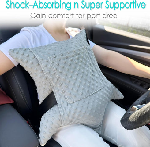 HapiPoppy 2 Tummy Star Shape Hysterectomy Recovery Pillowy for Hysterectomy Recovery Must Haves with Pockets Products