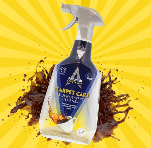 Astonish Carpet, Chair & Upholstery Deep Cleaning Fabric Spray - Lotus Flower Scented Stain & Odor Eliminator, 750ml