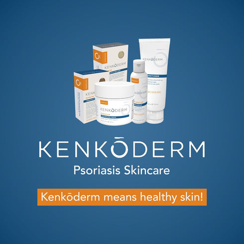 Kenkoderm Psoriasis Dead Sea Mud Soap - Natural Exfoliating Body & Face Cleanser, 4.25 Ounce
