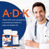 ADK Vitamin Supplement 20000 IU - High Potency A, D3, K1 for Heart, Bone Health, 60 Capsules