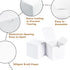 SHIPKEY 10 Pack White Cardboard Gift Boxes with Lids, 4x4x4 inch Square Boxes for Party, Wedding, Christmas, Birthdays