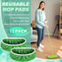 Tihzheoy 12-Pack Reusable Coral Fleece Mop Pads Washable Wet Mopping Cloths and Dry Sweeping Cloths for Swiffer Sweeper