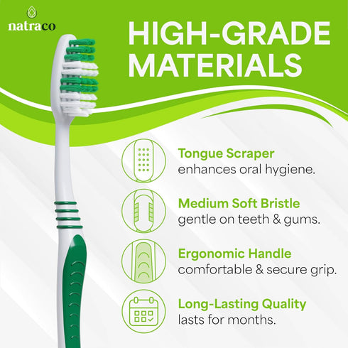 Bulk Toothbrush Pack with Covers, Premium Quality, Individually Wrapped Colorful Tooth Brushes, 100
