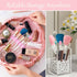 Silicone Travel Make-up Brush Holder, 3-Pcs Large + 5 Small with Cleaner Mat Pad for Storage and Cleaning