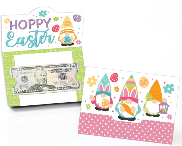 Big Dot of Happiness Easter Gnomes - Spring Bunny Party Money and