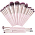 MAANGE 18Pcs Makeup Brush Set, Premium Synthetic Foundation Face Powder Blush Brushes (Pink)