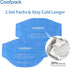 Back Ice Pack for Lower Back Pain Relief with Compression, 2 Gel Packs for Sciatic Pain
