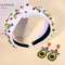 Mexican Beaded Headband for Women, Cinco De Mayo Fiesta Headband with Crystal Knots (Avocado)