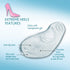 Amope GelActiv Extreme Heels Insoles for Women, 1 Pair, Size 5-10