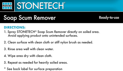 STONETECH Soap Scum Remover, 24OZ (709ML) Spray Bottle