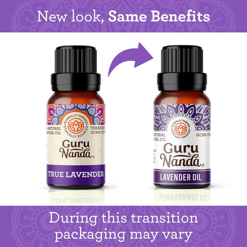 GuruNanda Lavender Essential Oil - 100% Pure, Natural and Undiluted Oil for Massage & DIY Recipes- Premium Diffuser Oil for Aromatherapy (Pack of 1 - 0.5 Fl Oz)