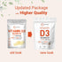 Micro Ingredients Vitamin D3 50,000 IU Plus K2 (MK-7) 200 mcg - 240 Virgin Coconut Oil Softgels, 2 in 1 Vitamins D & K