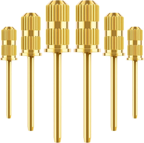 Nail Drill Bits and Sanding Bands for 3/32 Inch Shaft - Manicure and Pedicure Tool for Acrylic Nails (Gold)