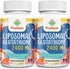 2400MG Liposomal Glutathione Supplement with Vitamin C, Non-GMO Antioxidant for Immune System, 120 Softgels
