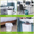 100 Clear 2.6 Gallon Small Trash Bags (White) for Home, Office, Kitchen, Bathroom