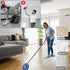 Longest 83'' Wall Mop, Detachable Pole, Ceiling Dust Mop, Baseboard Glass Duster Washer, High Reach Cleaning Tool