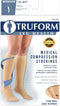 Truform 15-20 mmHg Compression Stockings - Knee High Length, Closed Toe, Black, X-Large