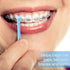 48 Pcs End Tuft Toothbrush Individually Wrapped, Small Head Reusable Orthodontic Toothbrush for Detail Cleaning