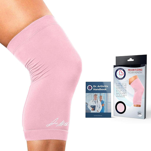 Doctor Developed Ladies Pink Knee Brace/Knee Compression Sleeve/Knee Support for Women & Handbook - Relief for