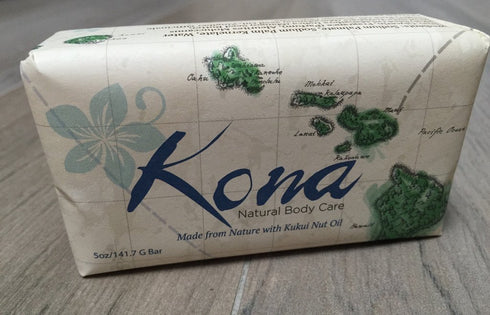 Kona Natural Body Care Bar Soap, 3-Pack