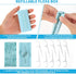 Portable Dental Floss Case, Automatic Floss Pick Organizer with 10 Floss Picks for Teeth Cleaning, Blue