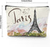 Fantastic Eiffel Tower Paris Makeup Bag, Large Capacity Portable Toiletries Organizer for Women