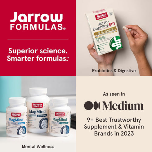 Jarrow Formulas Jarro-Dophilus EPS Probiotics - 10 Billion CFU, Dietary Supplement for Gut Health, 60 Veggie Capsules