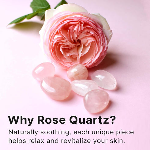 Rose Quartz Face Roller - Relaxation Gifts for Women, Skin Care Tools for Fine Lines, Facial Massager Tools
