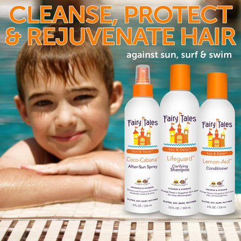 Fairy Tales Swimmer Conditioning Spray for Kids - 8 oz | Natural Ingredients, Replenish from Chlorine Damage