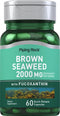 Piping Rock Brown Seaweed Capsules 2000 mg - 60 Count - Fucoxanthin Extract Supplement - Non-GMO, Gluten Free