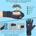 Copper Arthritis Gloves - Fingerless Compression Gloves with Adjustable Wrist Strap for Pain Relief (Large/X-Large)