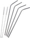 4 Extra Long Stainless Steel Straws + 2 Cleaning Brushes for 30 OZ Tumbler