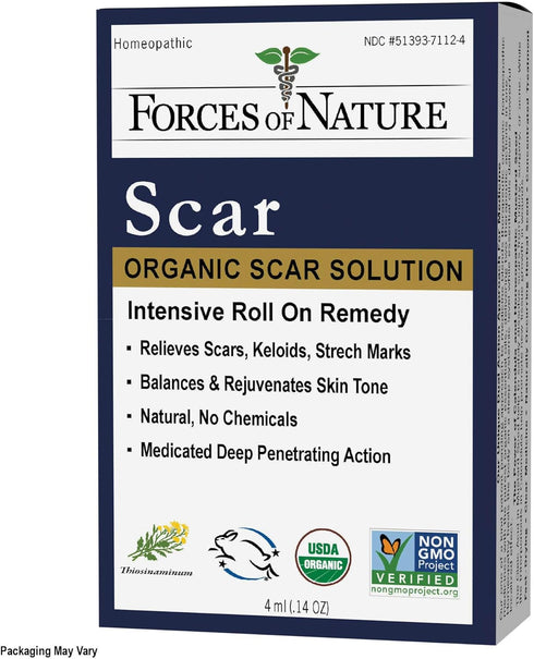 Forces Of Nature Medicine Scar Control Rollerball Organic, 0.14 Fl Oz