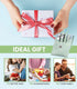 Manicure Set - 7 Pieces Professional Travel Nail Clippers with Green Leather Bag, Stainless Steel Nail Care Tools