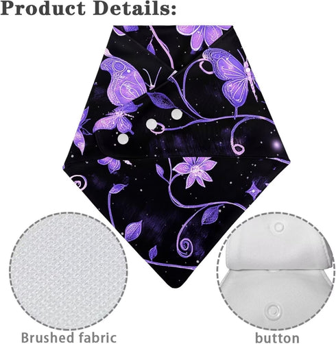 Reusable Snap Bibs for Seniors - Soft and Durable Dining Protectors