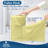 Dan River Tear Away Microfiber Cleaning Towel Roll - 30 Pack, 12x12 Inch Reusable Cloths for Scratch-Free Cleaning