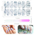 Maitys 168 Pcs 12 Sheets Full Wrap Nail Stickers Polish Strips Gradient Glitter Self Adhesive Gel Nail Strips