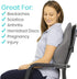 Vive Full Lumbar Cushion - Memory Foam Contour Support for Lower Back Pain - Ergonomic Pressure Relief for Office