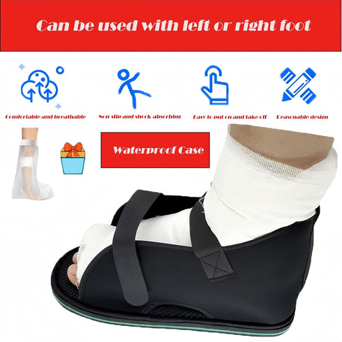 Yodilala Adjustable plaster shoes postoperative shoes, medical walking shoes with Magic sticker, suitable for foot