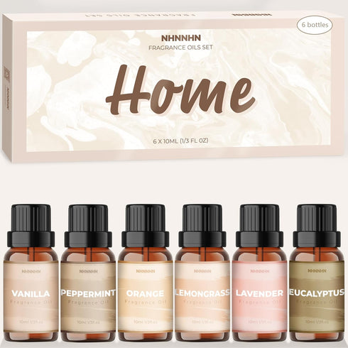 NHNNHN Essential Oils for Diffuser and Home, Top 6 Aromatherapy Oils Gift Set,