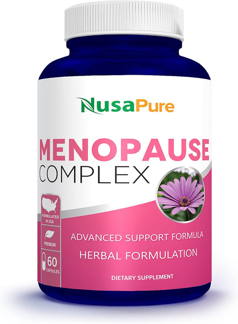 NusaPure Menopause Complex, Black Cohosh and Herbal Ingredients, 60 Capsules